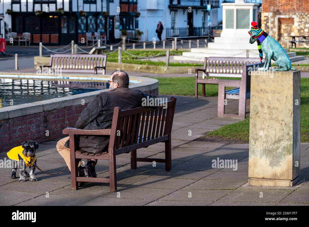 Snooks la statura del cane Aldeburgh Suffolk Foto Stock