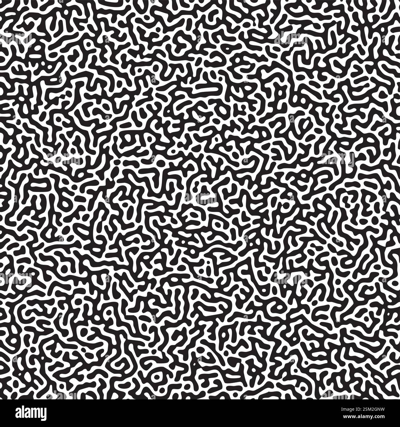 Arte computazionale che mostra strutture algoritmiche imitando i processi biologici in natura Illustrazione Vettoriale