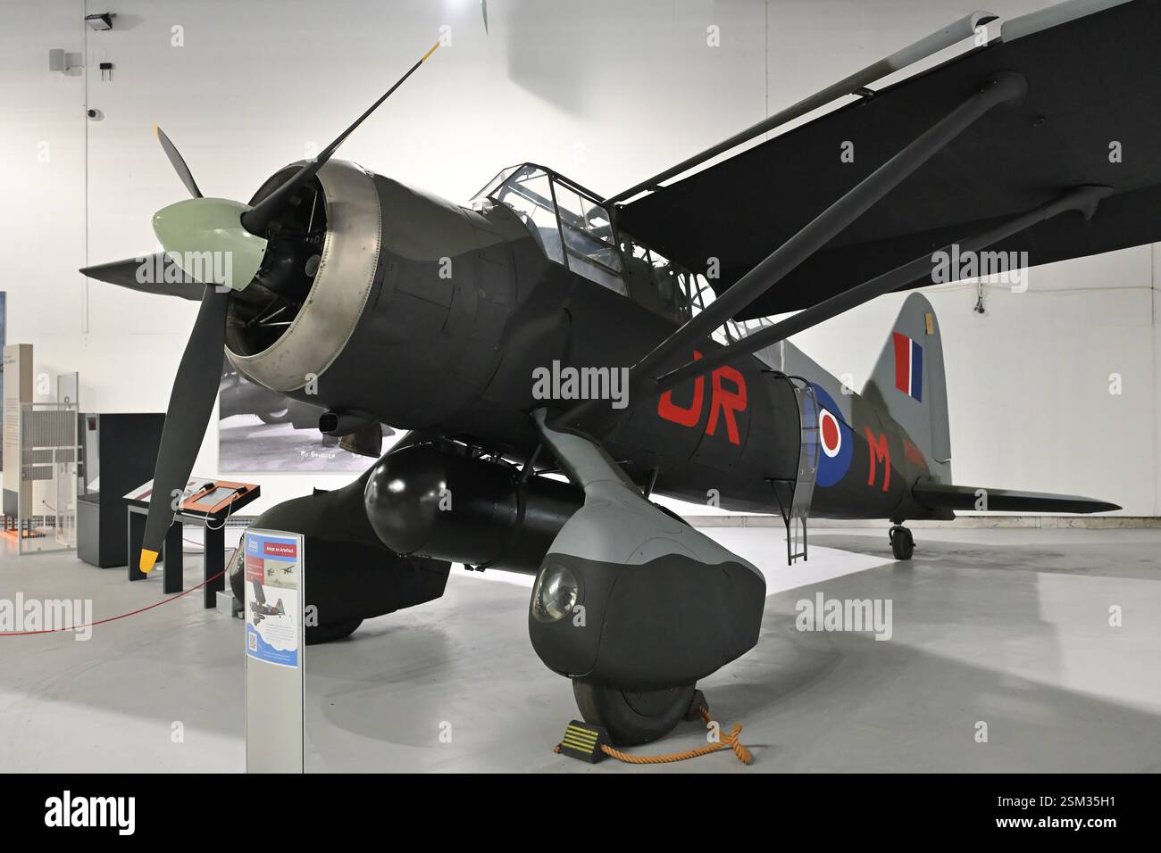 Lysander Mk III (SD) in mostra al RAF Museum di Londra Foto Stock