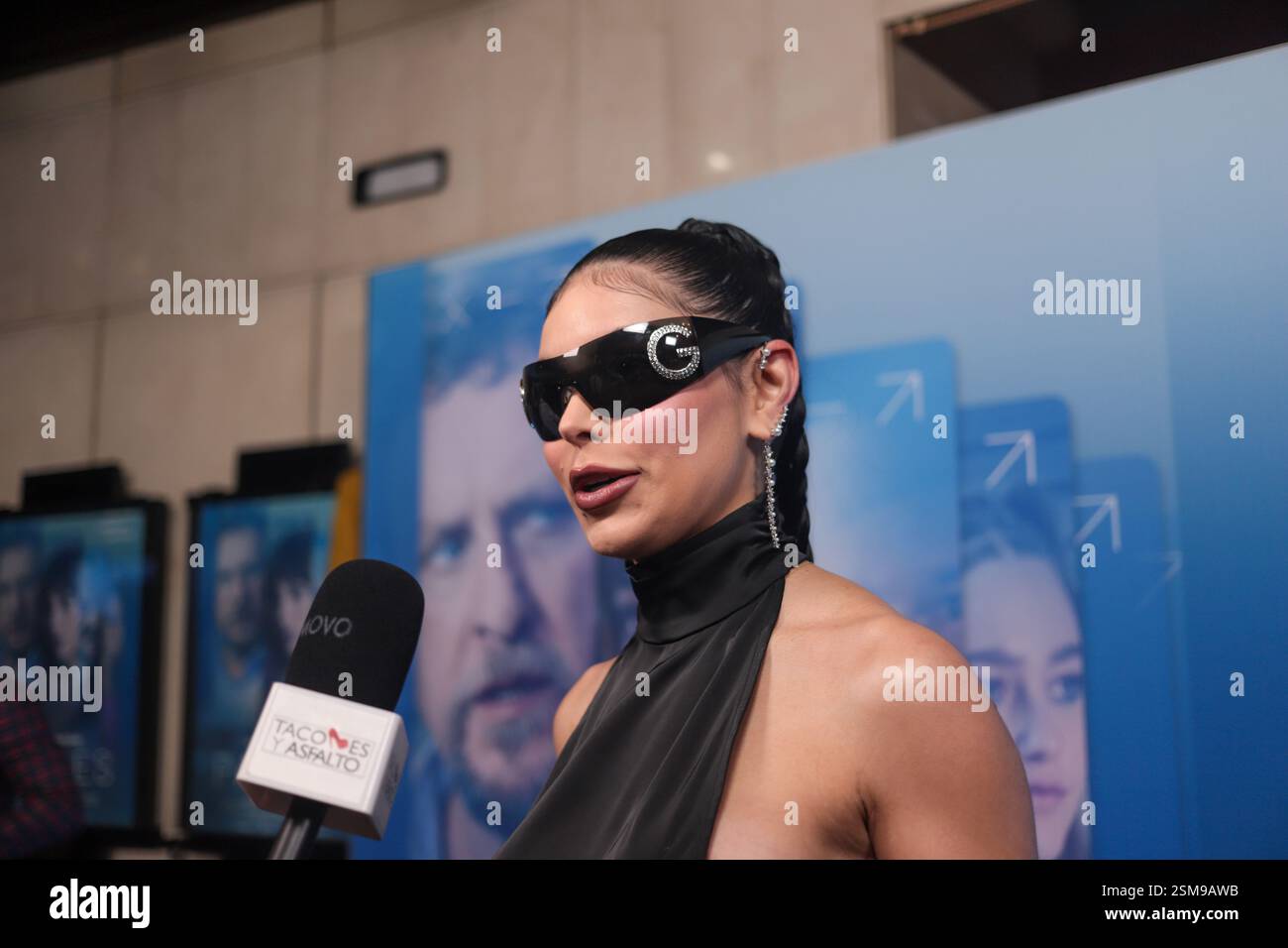 Madrid, Spagna, 12 febbraio 2025: La modella Ninoska si rivolge ai media durante la Premier Photocall "Padres", il 12 febbraio 2025, al Palacio de la Prensa Cinema, a Madrid, Spagna. Crediti: Alberto Brevers / Alamy Live News. Foto Stock