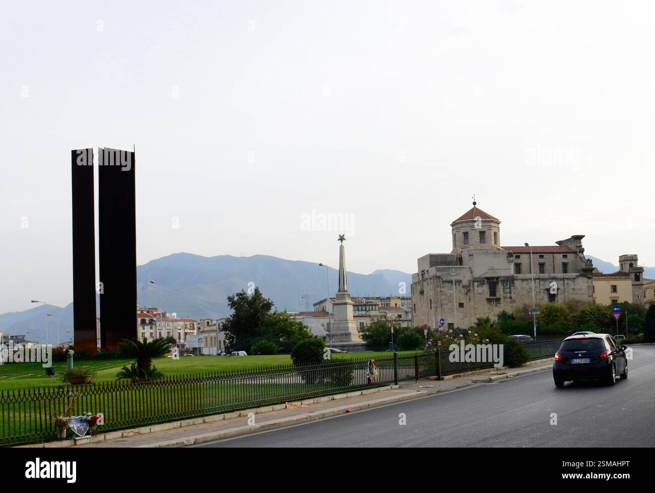 Piazza delle XIII Vittime a Palermo, Sicilia, Italia. Foto Stock