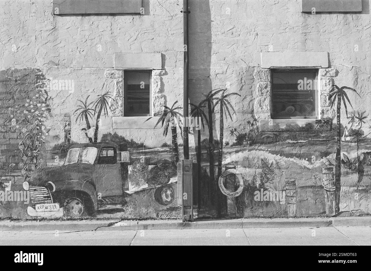 Murale a Toronto, girato su pellicola da 35mm Foto Stock