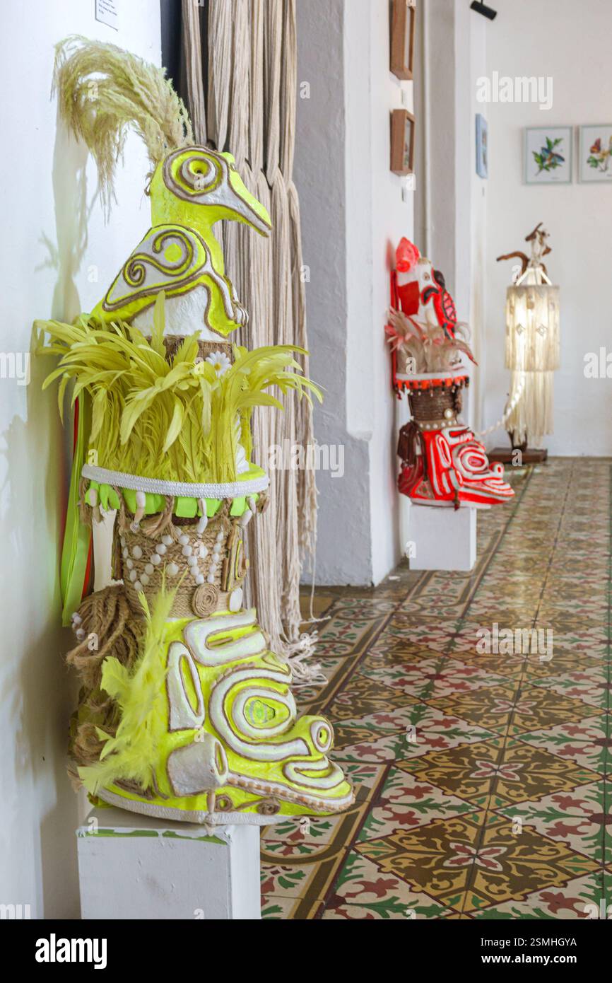 San Felipe de Puerto Plata Repubblica Dominicana, Calle Separacion, Independence Central Park Parque Central Independencia, Casa della Cultura Casa de la Cult Foto Stock