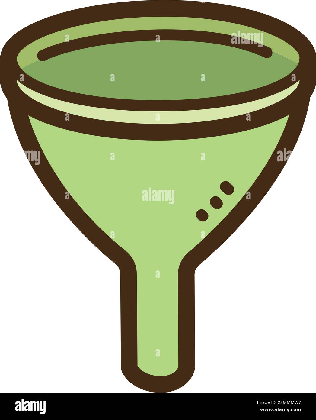 Illustrazione e grafica del doodle vettoriale dell'imbuto da cucina. Parte della categoria cucina e cucina. Illustrazione Vettoriale