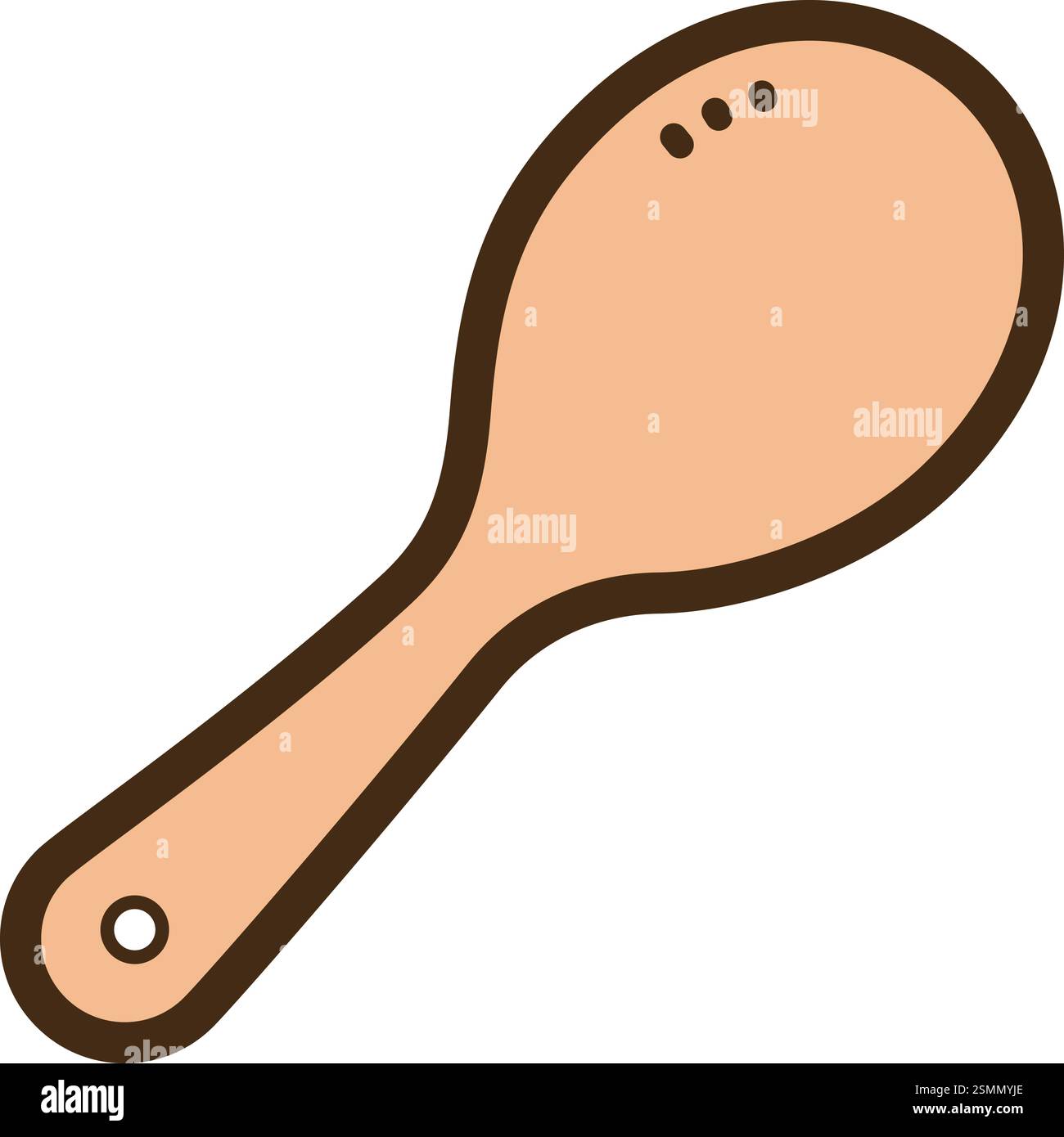 Illustrazione e grafica del doodle vettoriale del cucchiaio. Parte della categoria cucina e cucina. Illustrazione Vettoriale