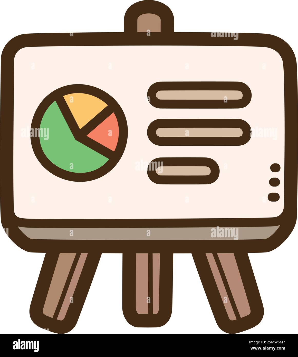 Illustrazione e grafica del doodle vettoriale di presentazione. Parte della categoria di avvio. Illustrazione Vettoriale