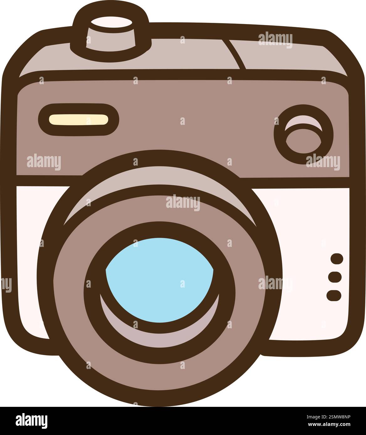 Fotografare l'illustrazione vettoriale del doodle e la grafica. Fa parte della categoria dei social media. Illustrazione Vettoriale