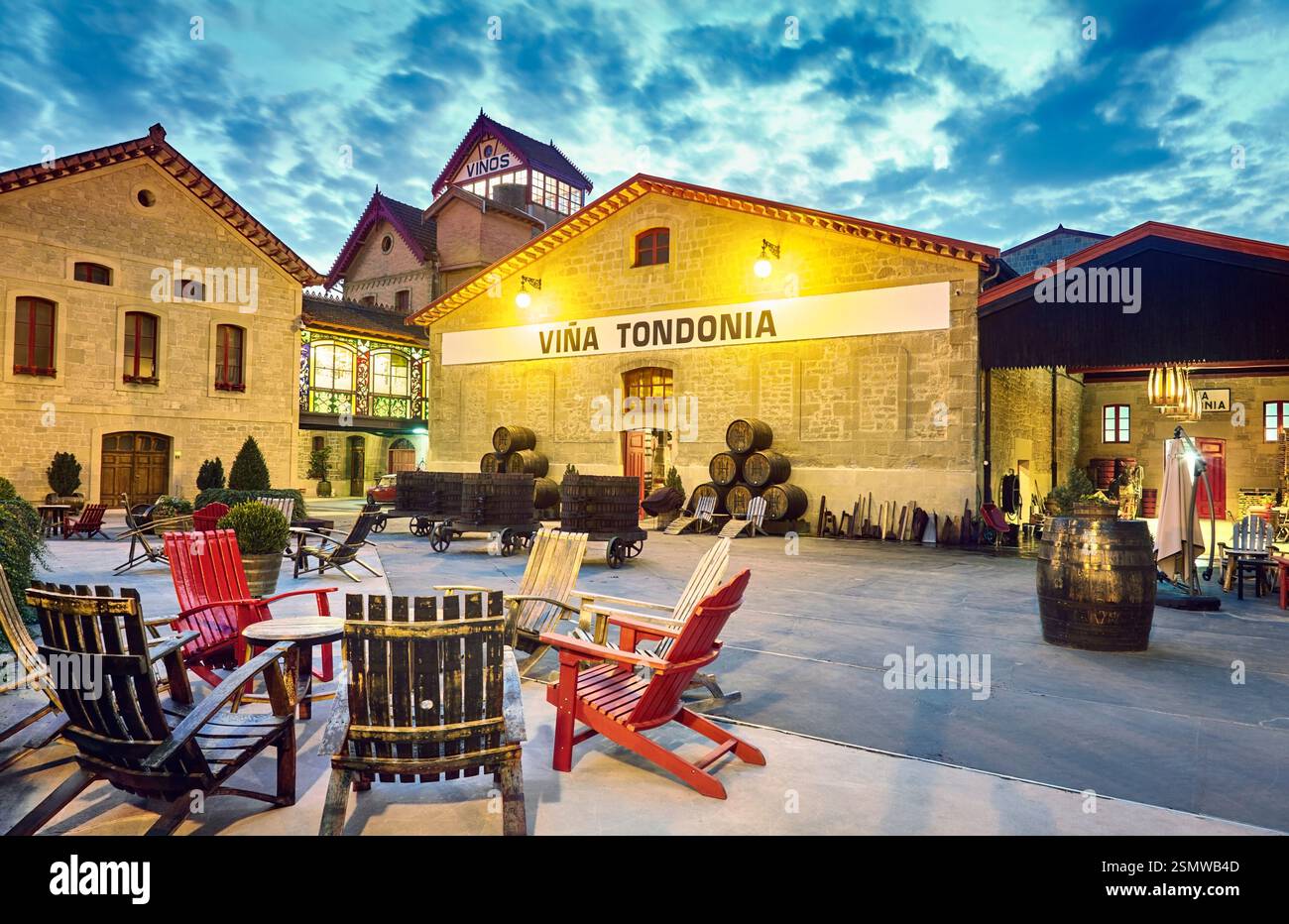 Azienda vinicola R. Lopez de Heredia Vina Tondonia. Haro. La Rioja. Spagna Foto Stock