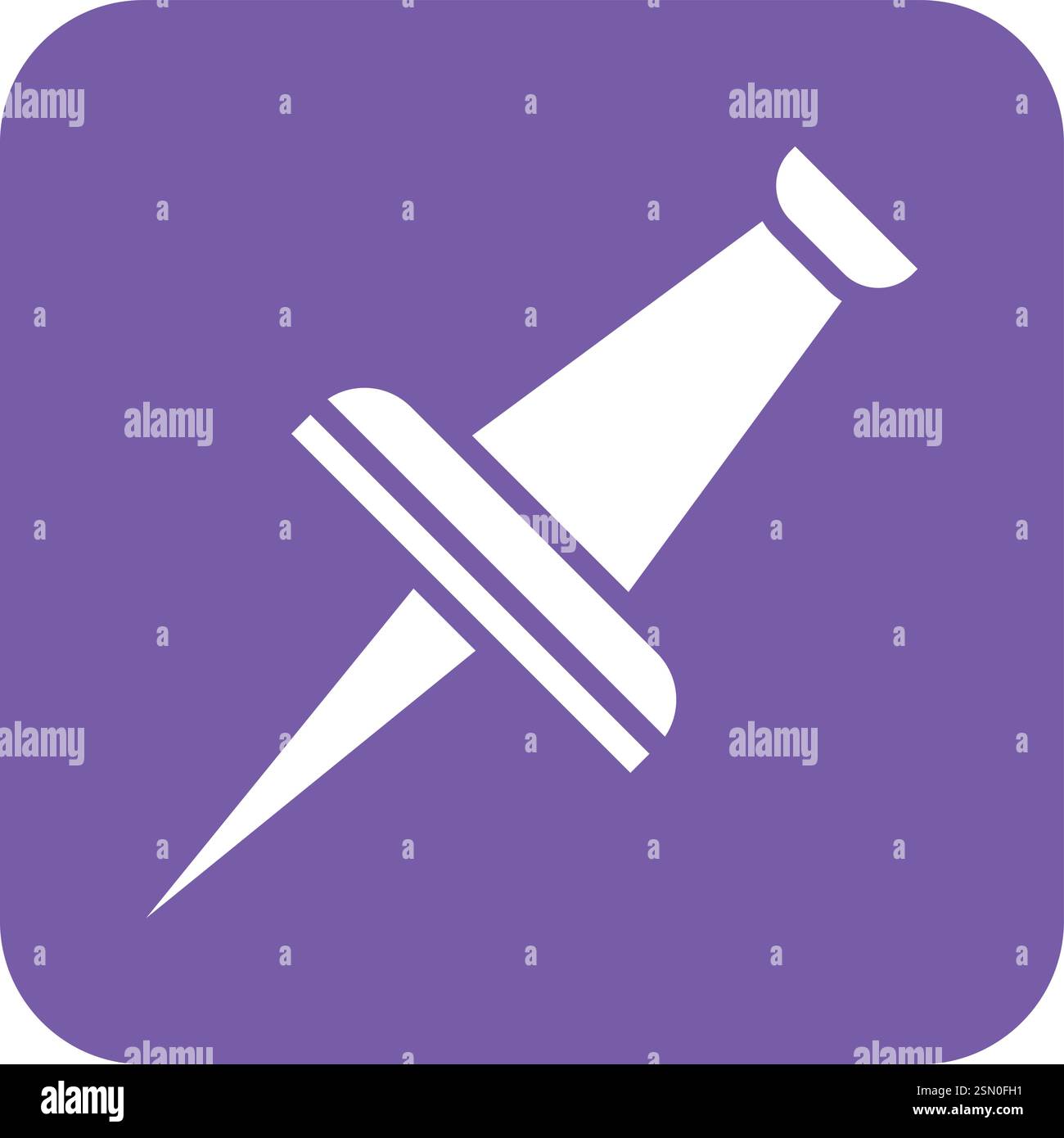 Illustrazione di progettazione dell'icona del vettore a perno Illustrazione Vettoriale