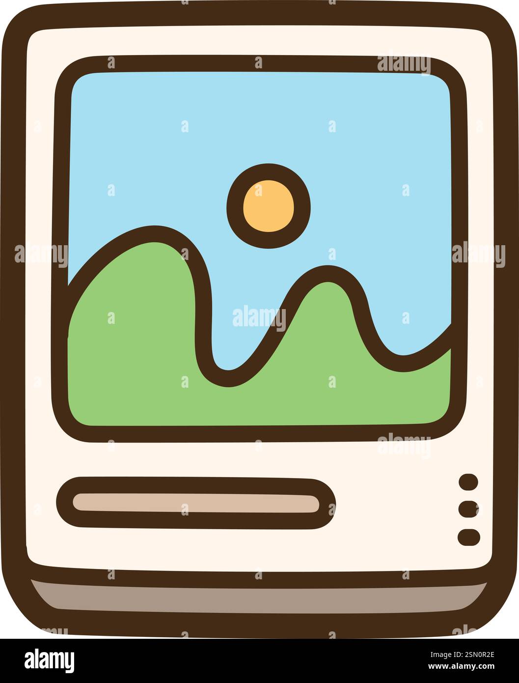 Fotografare l'illustrazione vettoriale del doodle e la grafica. Parte della categoria di viaggio. Illustrazione Vettoriale