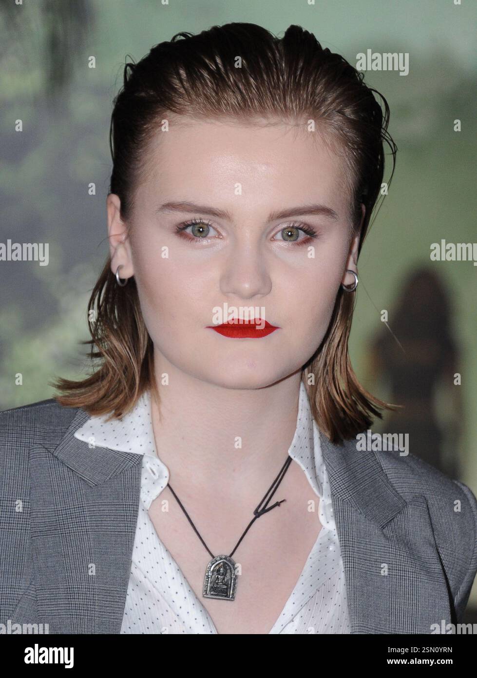 Morgan Turner arriva alla prima di "Jumanji: Welcome to the Jungle" della Columbia Pictures l'11 dicembre 2017 a Los Angeles, California Foto Stock