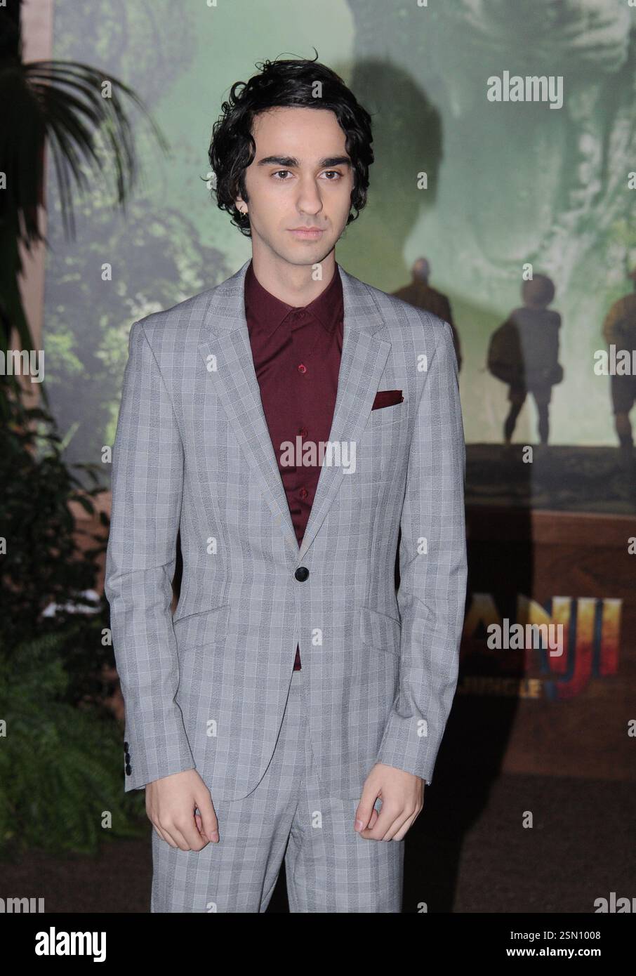 Alex Wolff arriva alla prima di "Jumanji: Welcome to the Jungle" della Columbia Pictures l'11 dicembre 2017 a Los Angeles, California Foto Stock