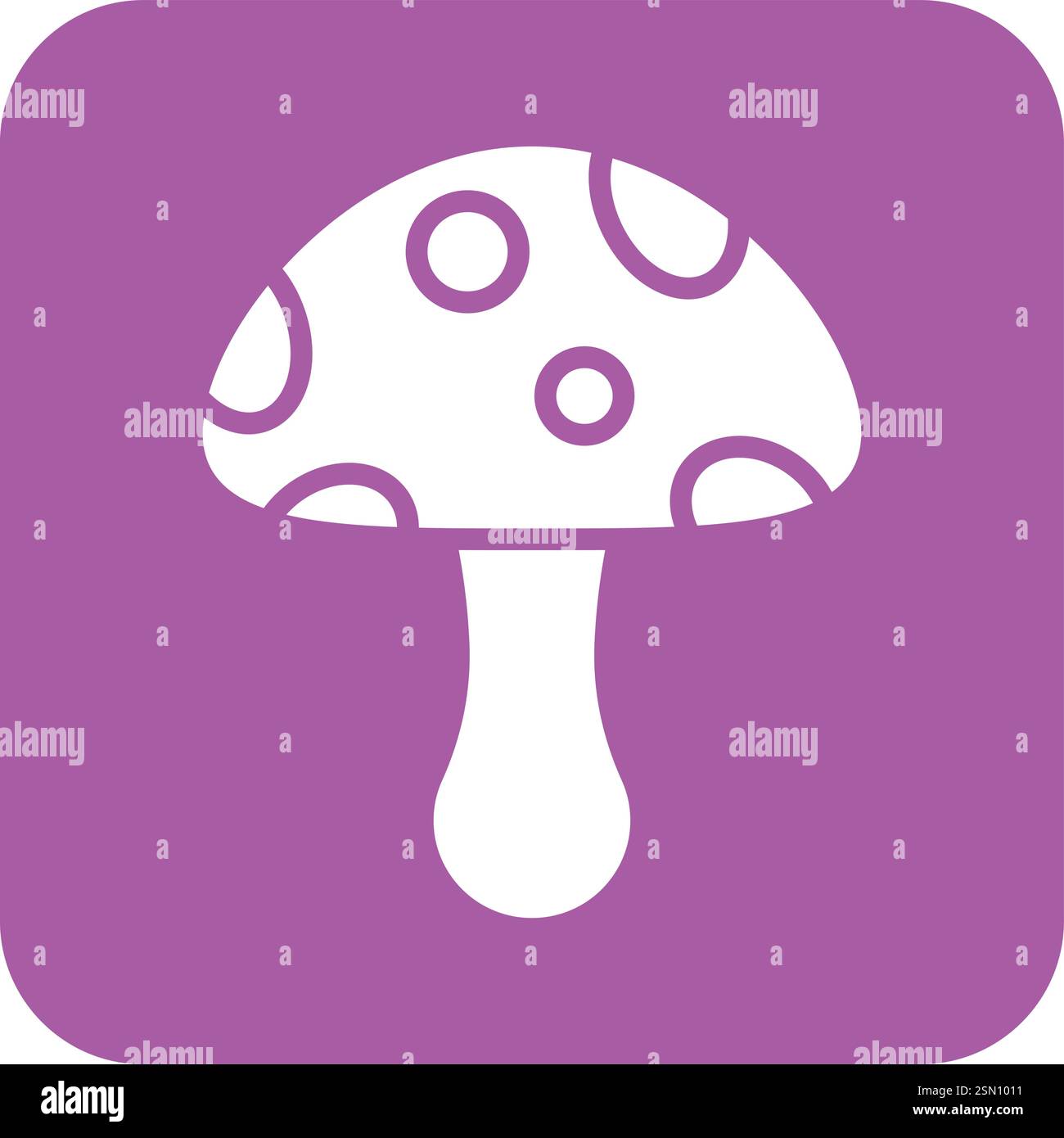 Illustrazione di progettazione dell'icona del vettore a fungo Illustrazione Vettoriale