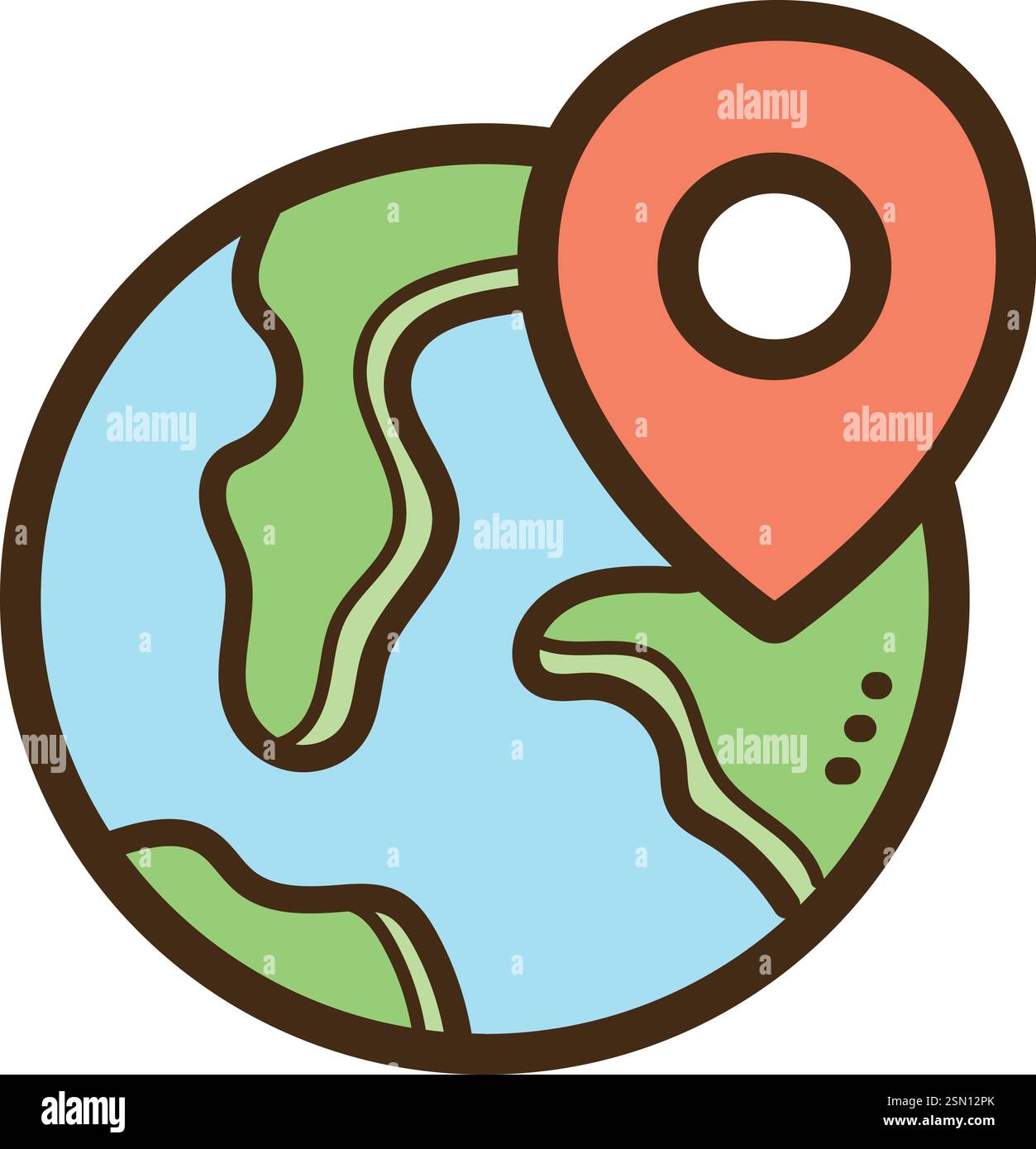 Illustrazione e grafica del doodle vettoriale di viaggio mondiale. Parte della categoria di viaggio. Illustrazione Vettoriale