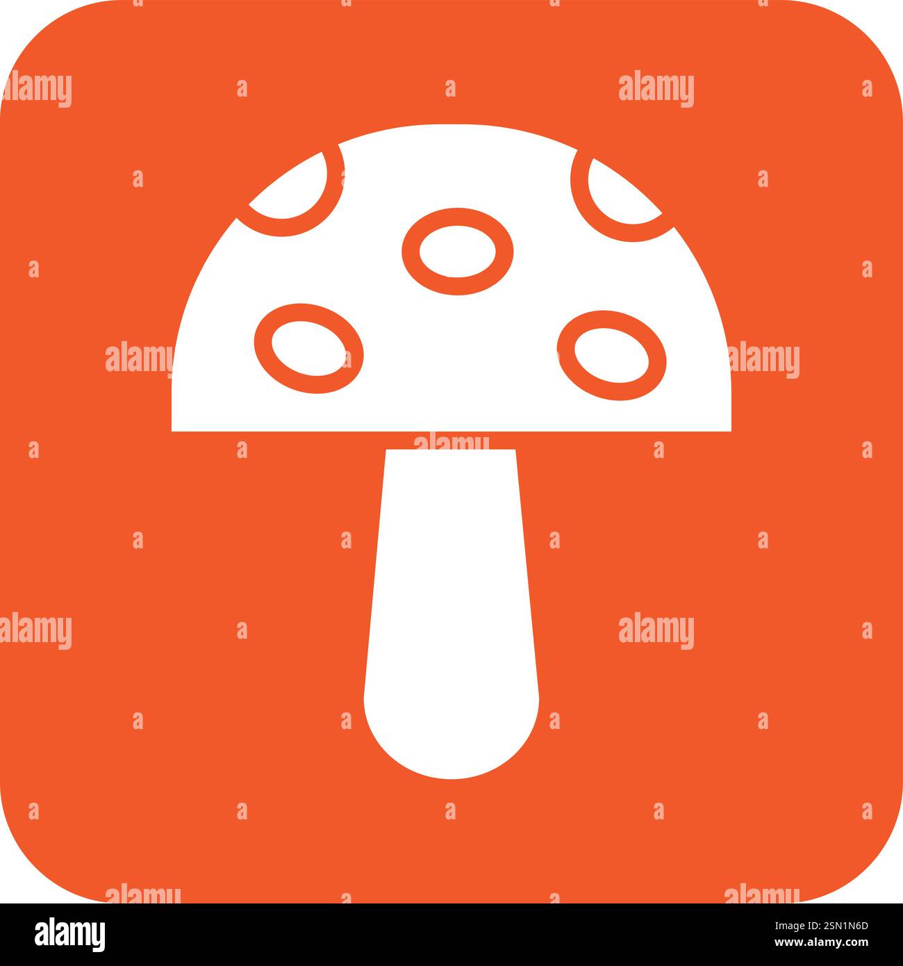 Illustrazione di progettazione dell'icona del vettore a fungo Illustrazione Vettoriale