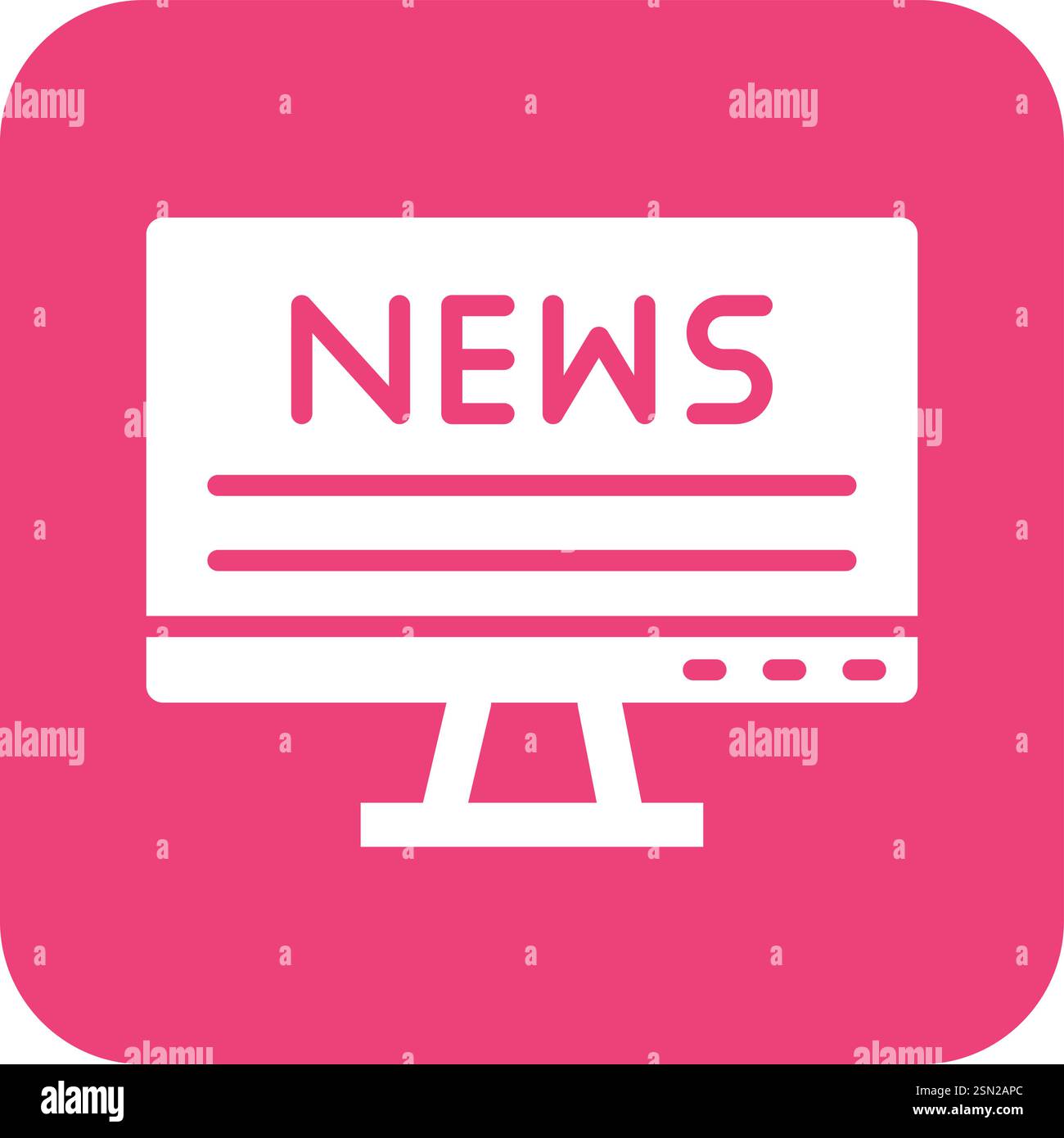 Illustrazione del design dell'icona del vettore di notizie Illustrazione Vettoriale