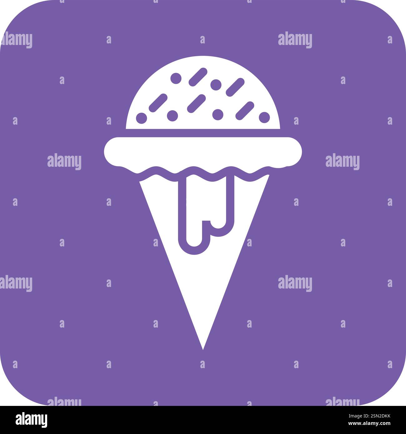 Illustrazione del design dell'icona del vettore del gelato Illustrazione Vettoriale