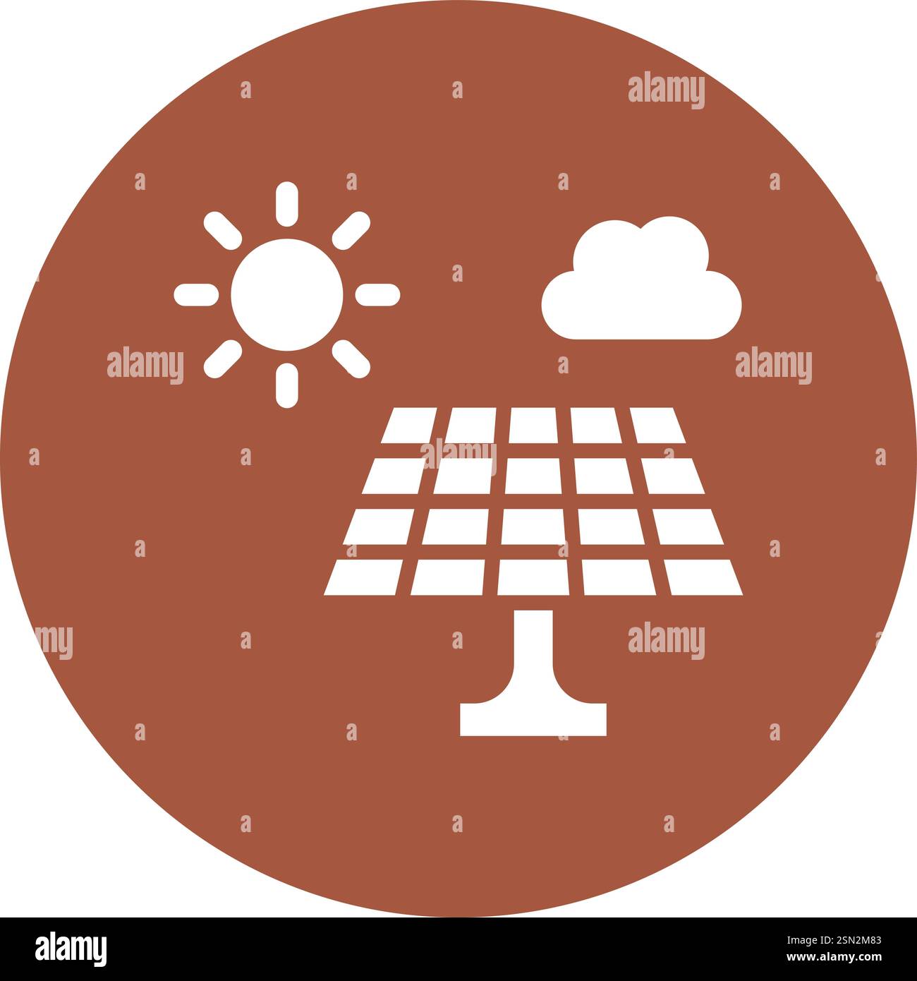 Illustrazione di progettazione dell'icona vettoriale del pannello solare Illustrazione Vettoriale