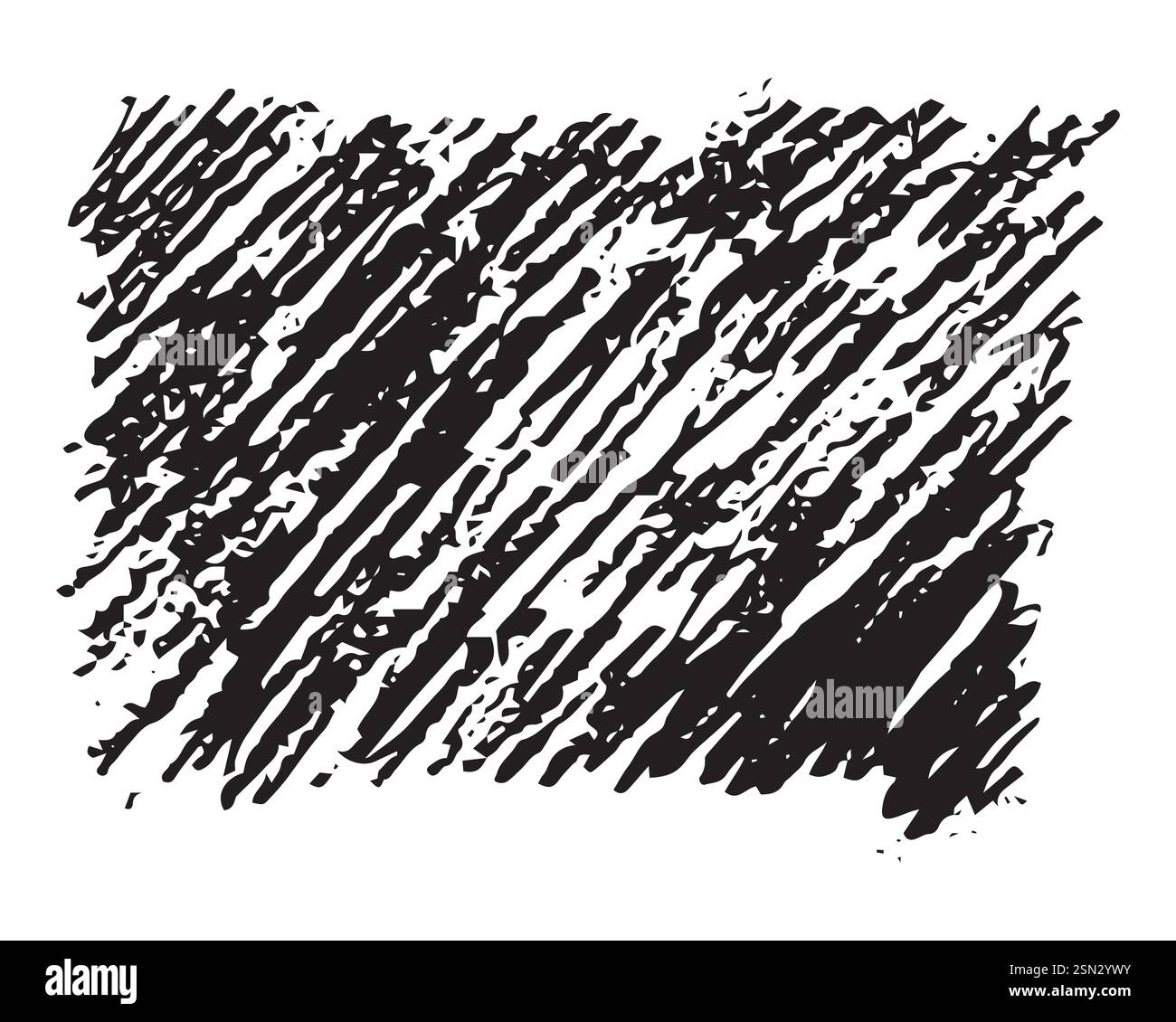 Rettangolo striscio di schizzo. Matita disegnata a mano. Illustrazione vettoriale. Illustrazione Vettoriale