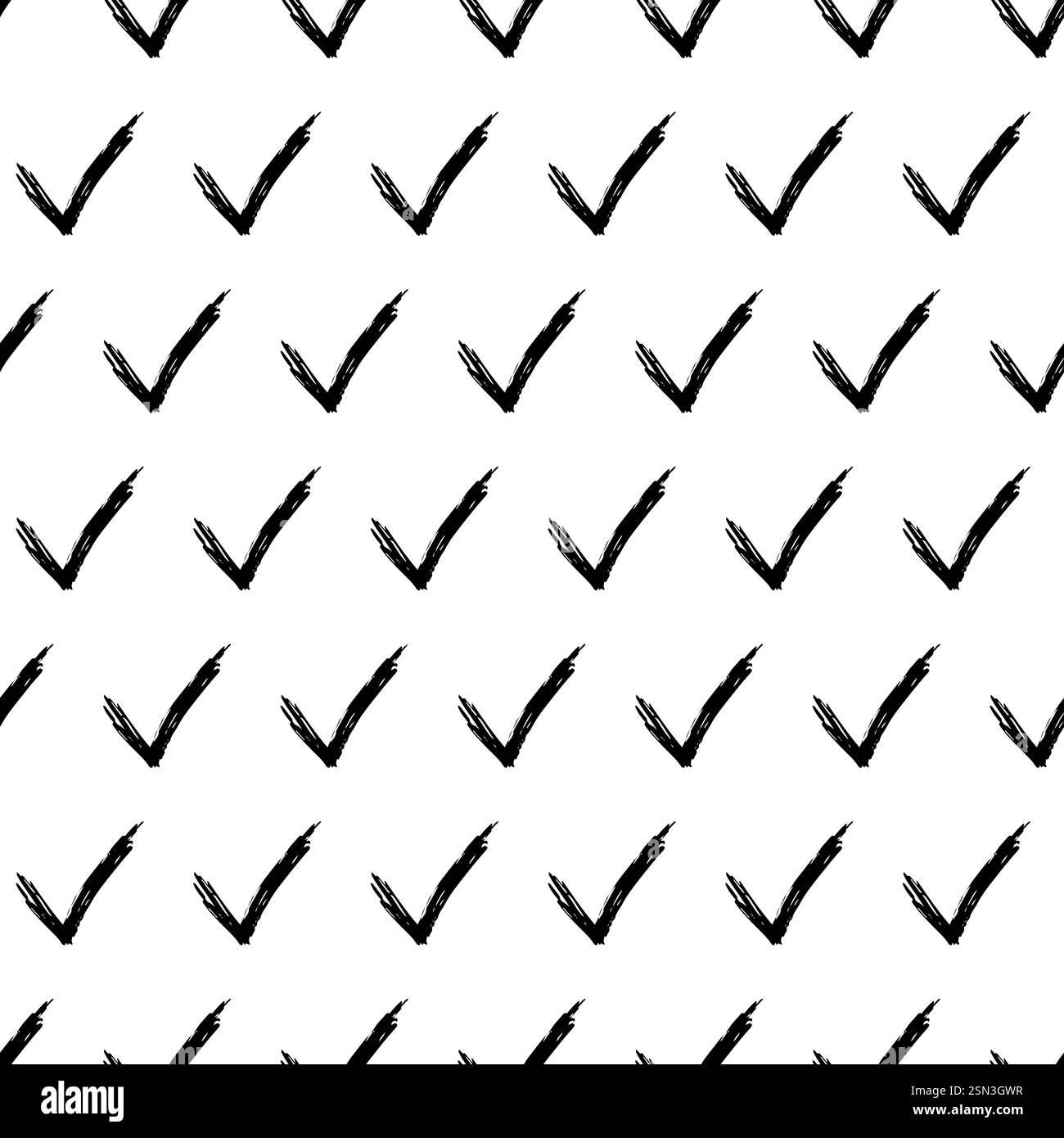 Pattern senza cuciture con simboli di controllo disegnati a mano. Simbolo di controllo dello schizzo nero su sfondo bianco. Illustrazione vettoriale Illustrazione Vettoriale