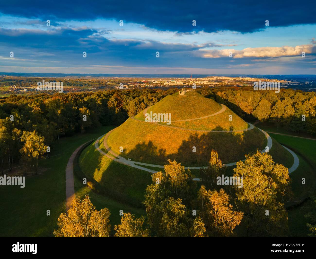 Kopiec Jozefa Pilsudskiego W Krakowie / Josef Pilsudski Mound a Cracovia Foto Stock