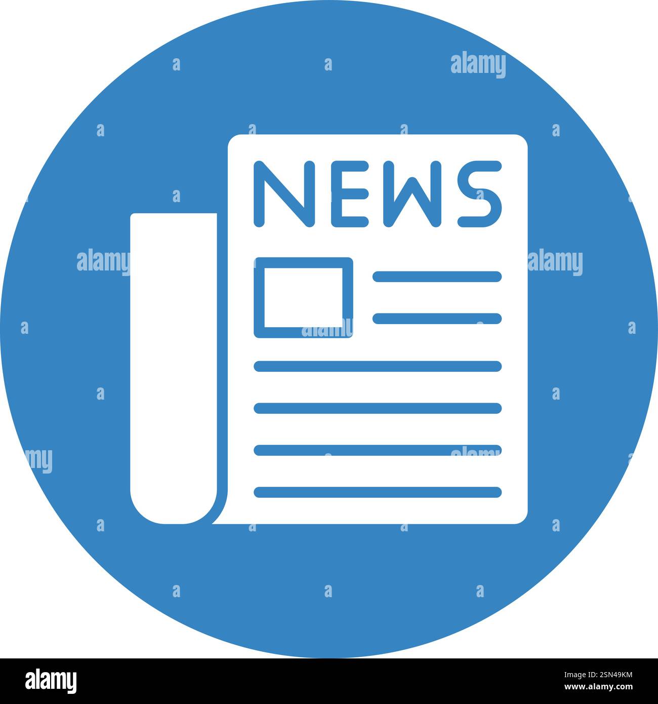 Illustrazione della progettazione dell'icona del vettore di giornali Illustrazione Vettoriale