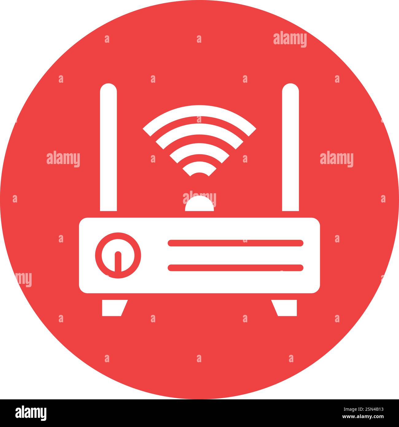 Illustrazione della progettazione dell'icona del vettore router Illustrazione Vettoriale