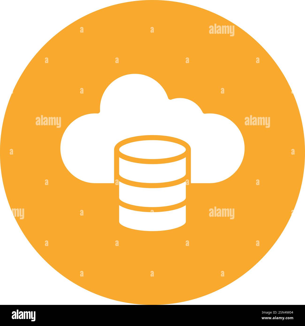 Illustrazione di progettazione dell'icona del vettore dati cloud Illustrazione Vettoriale