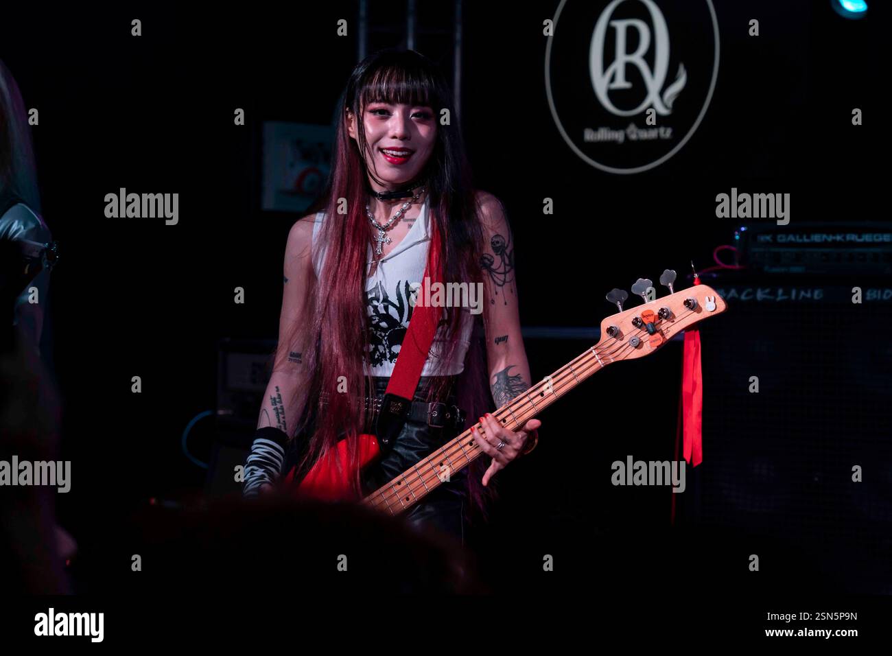 Milano, Italia. 31 gennaio 2025. La rock band coreana Rolling Quartz si ...