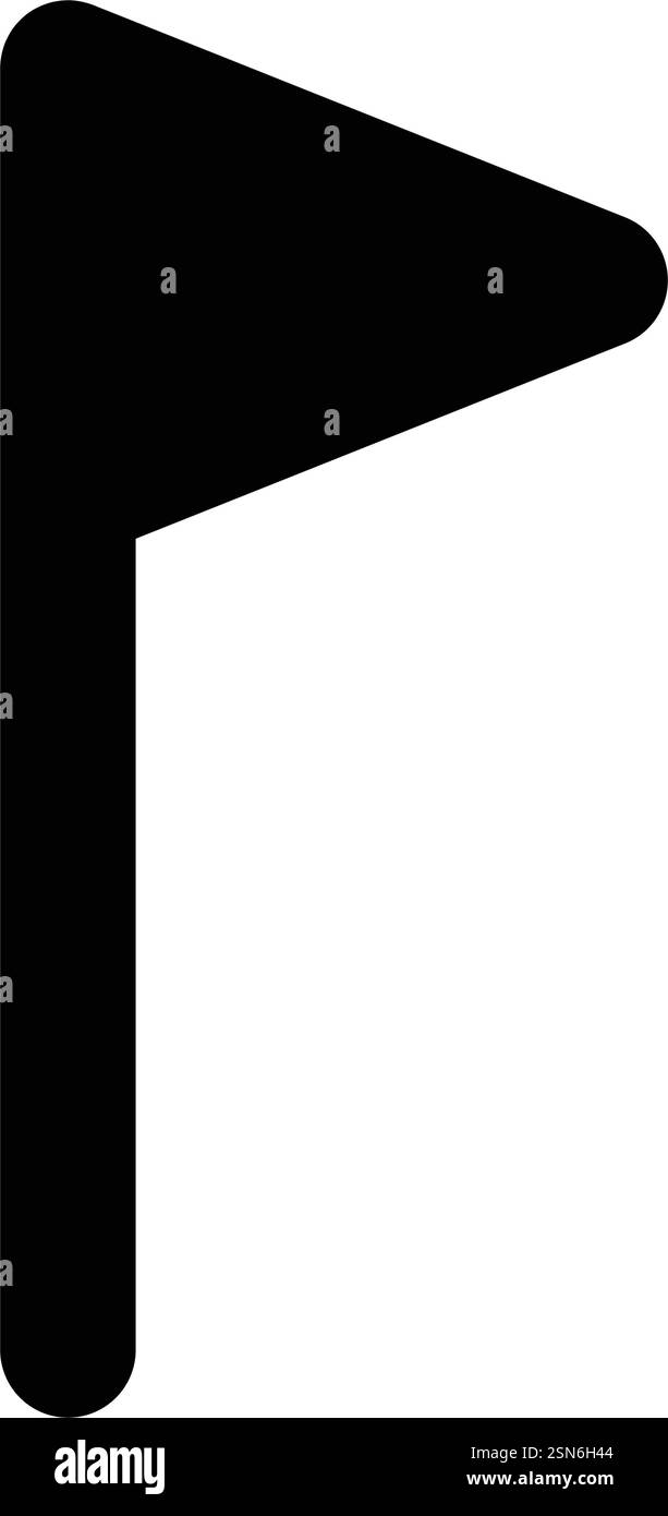 Icona piatta, grafica vettoriale minimale e semplice simbolo nazionale e simbolo emblema Illustrazione Vettoriale