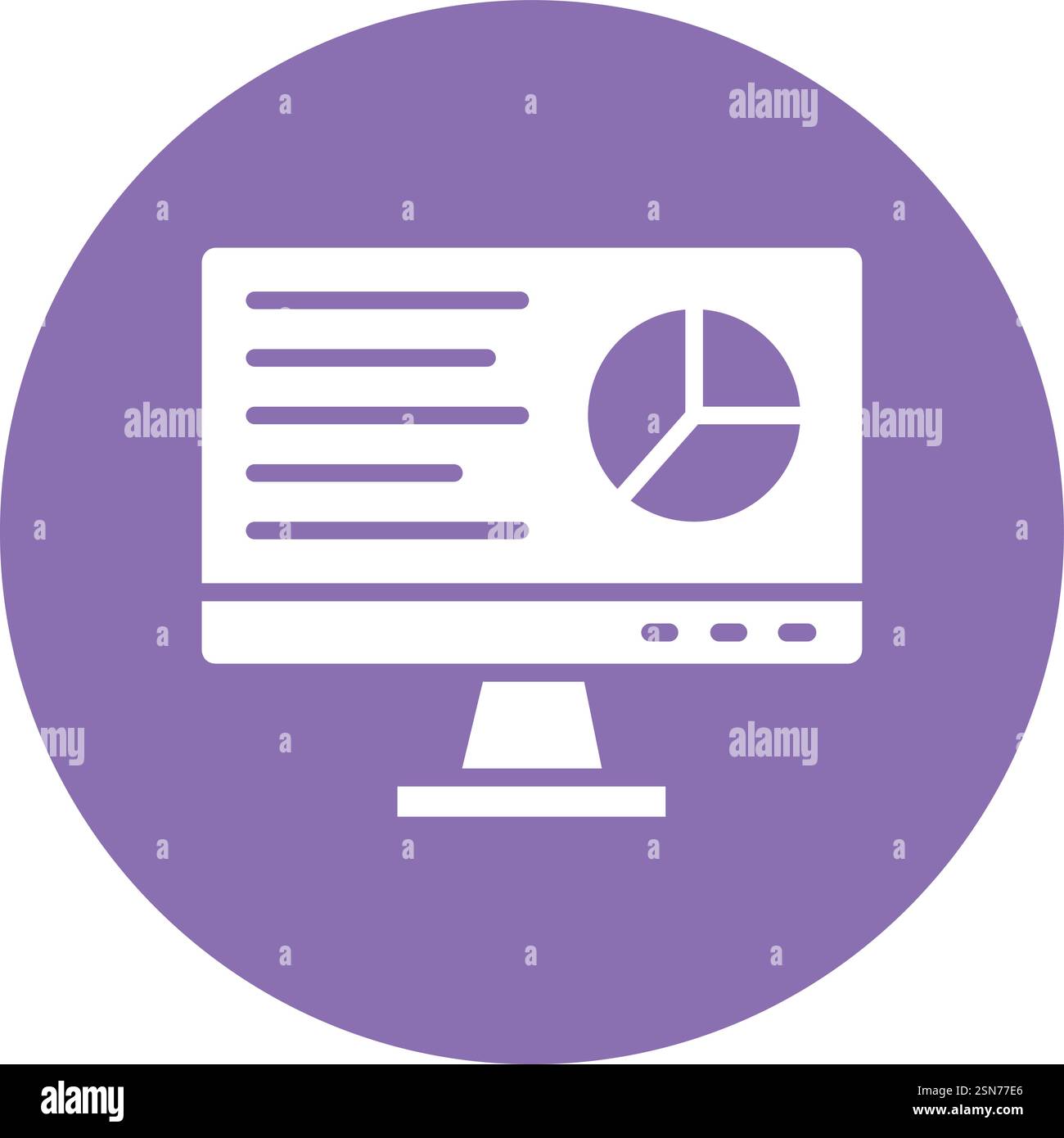 Illustrazione del progetto dell'icona del vettore del report aziendale Illustrazione Vettoriale