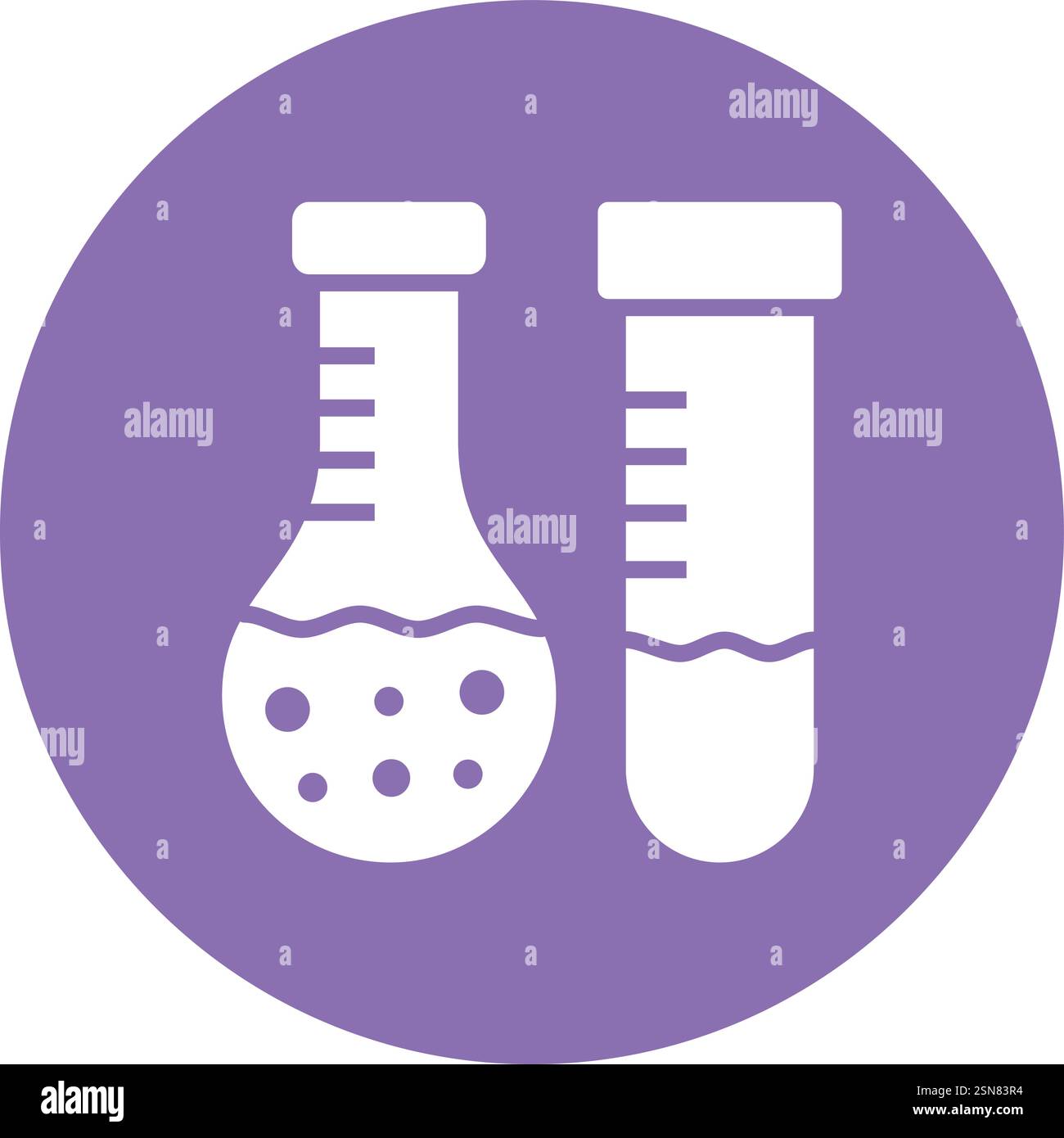 Illustrazione di progettazione dell'icona del vettore di prova di laboratorio Illustrazione Vettoriale