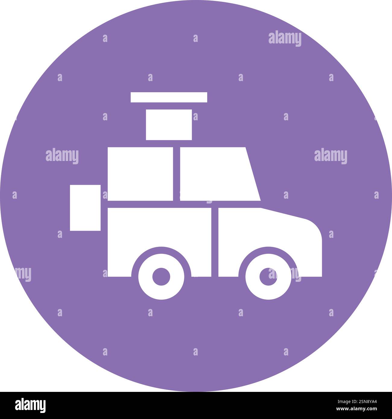 Illustrazione del design dell'icona Jeep Vector Illustrazione Vettoriale