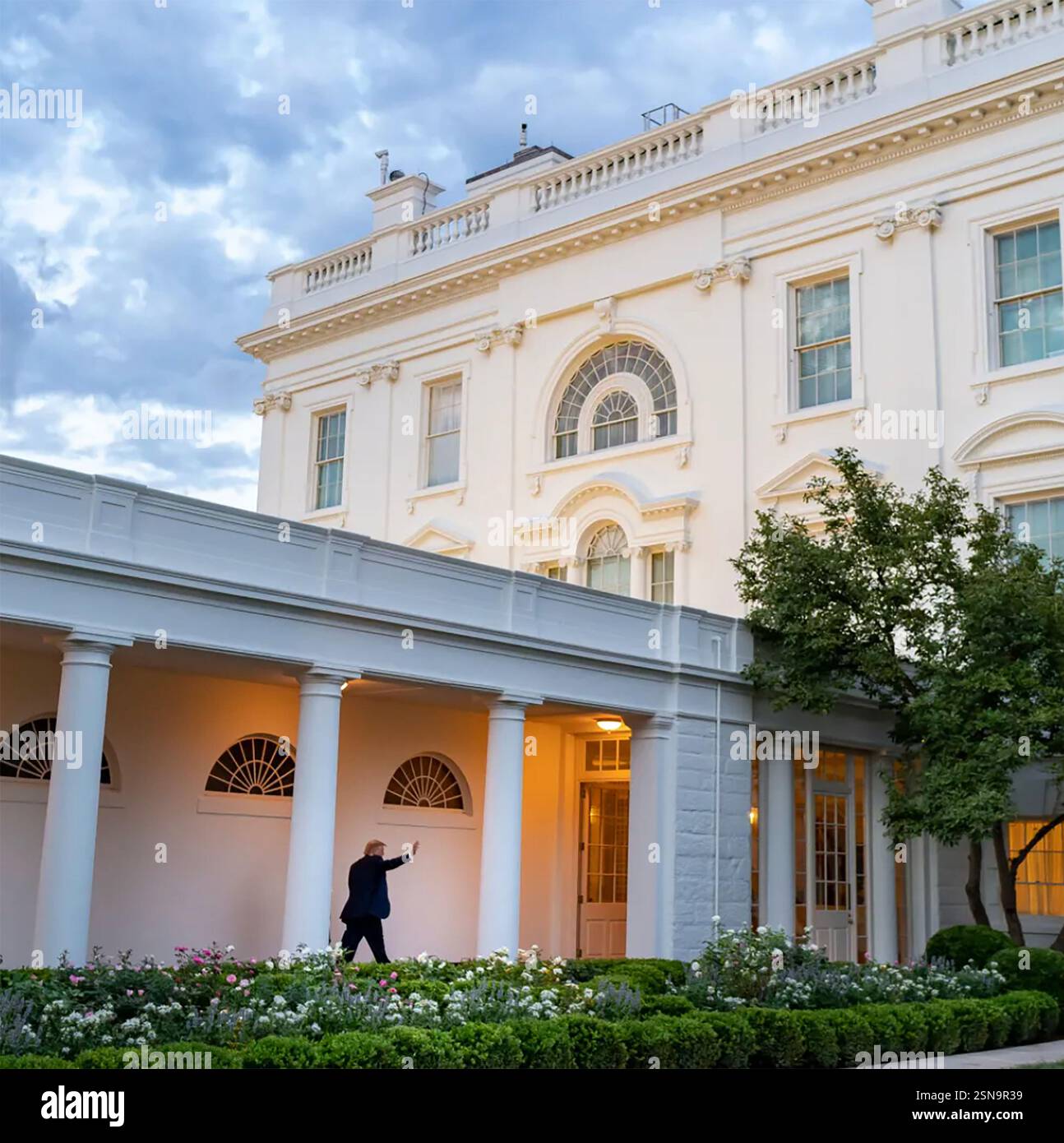 DONALD TRUMP, presidente degli Stati Uniti, alla Casa Bianca nel gennaio 2025. Foto: Funzionario della Casa Bianca Foto Stock