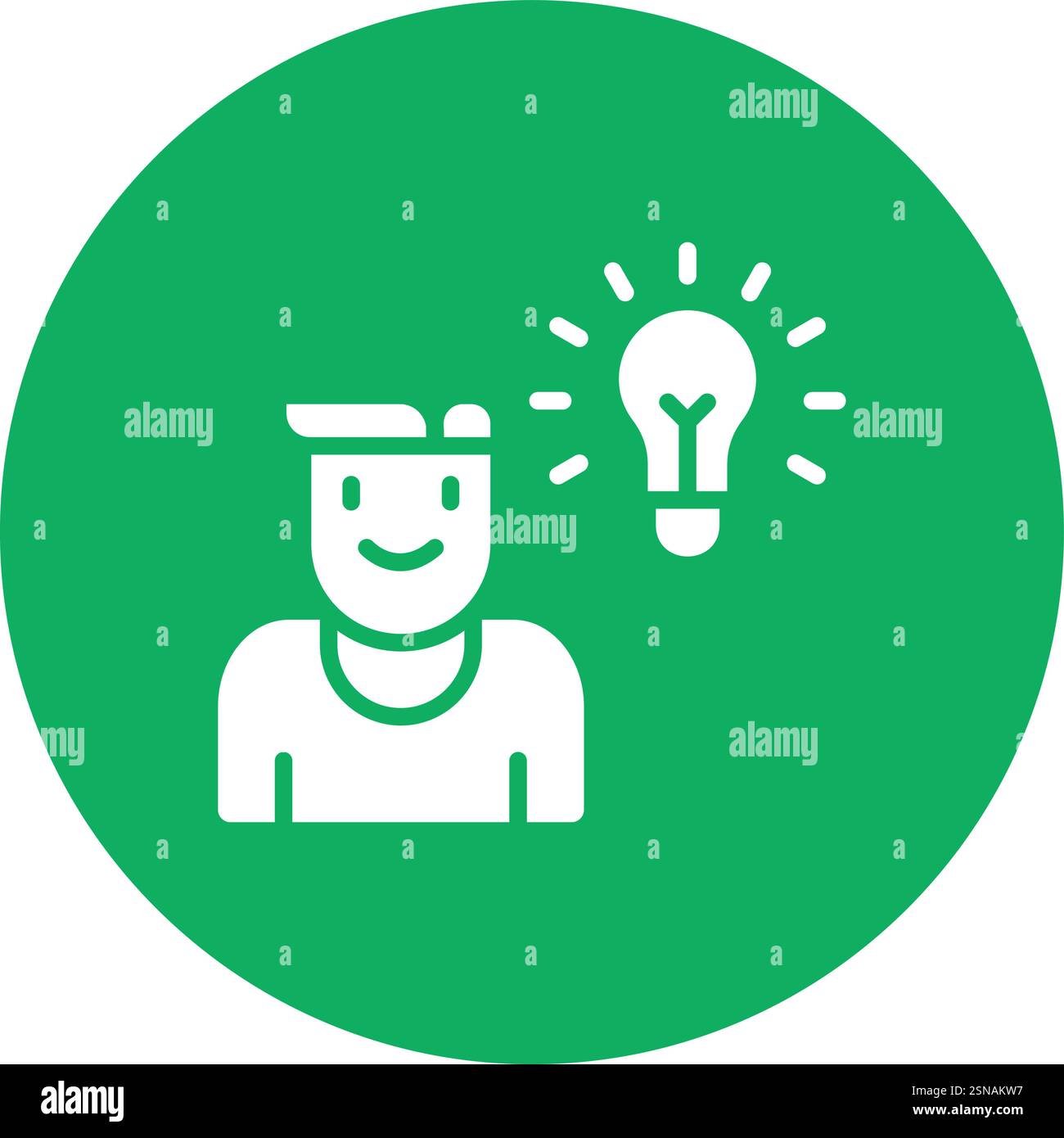 Illustrazione di progettazione dell'icona del vettore di pensiero Illustrazione Vettoriale