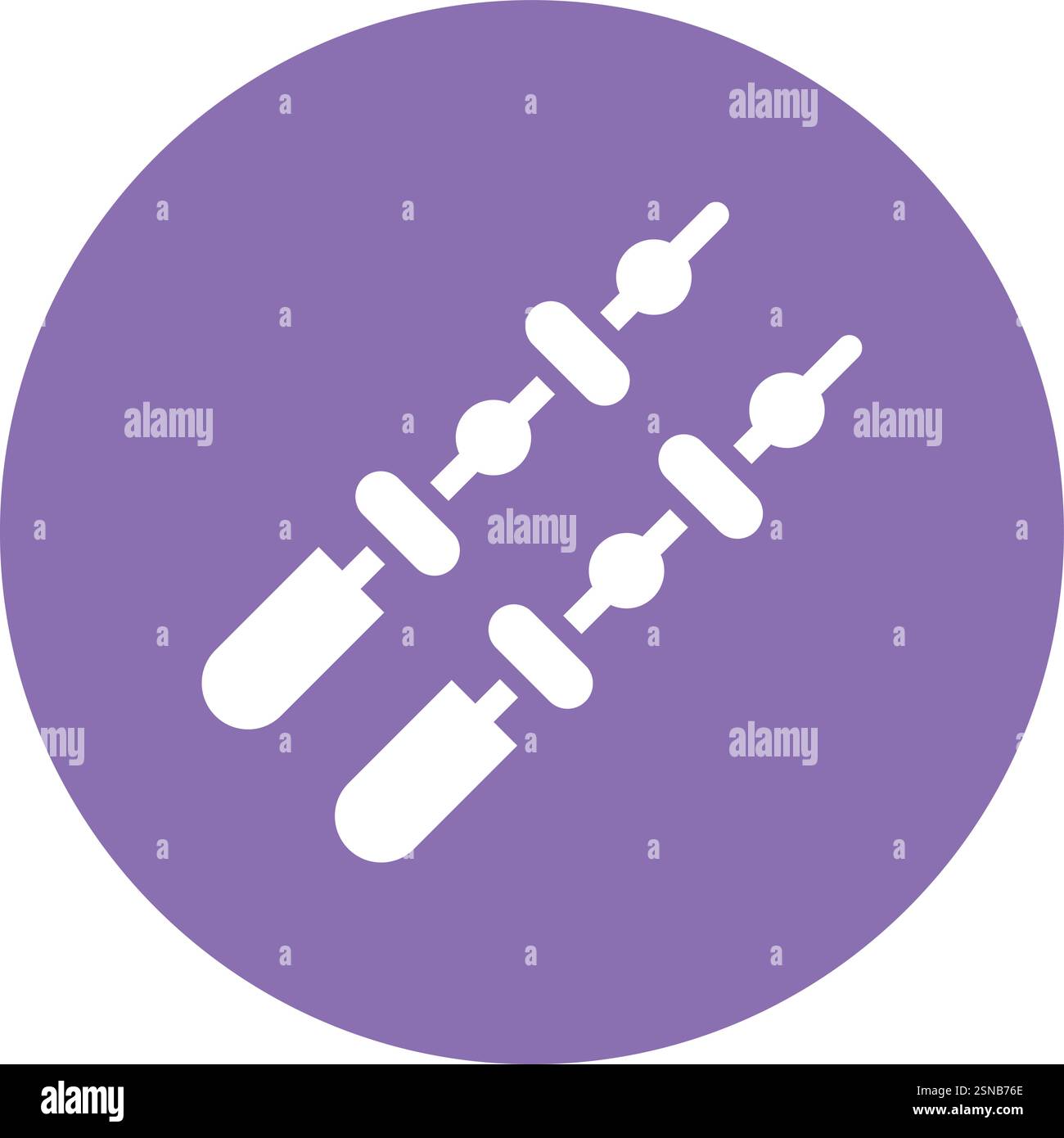 Illustrazione di progettazione dell'icona del vettore kebab Illustrazione Vettoriale