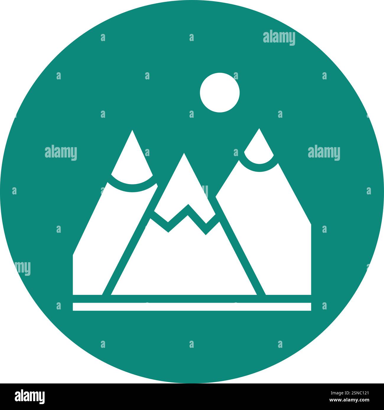 Illustrazione della progettazione dell'icona del vettore di montagna Illustrazione Vettoriale