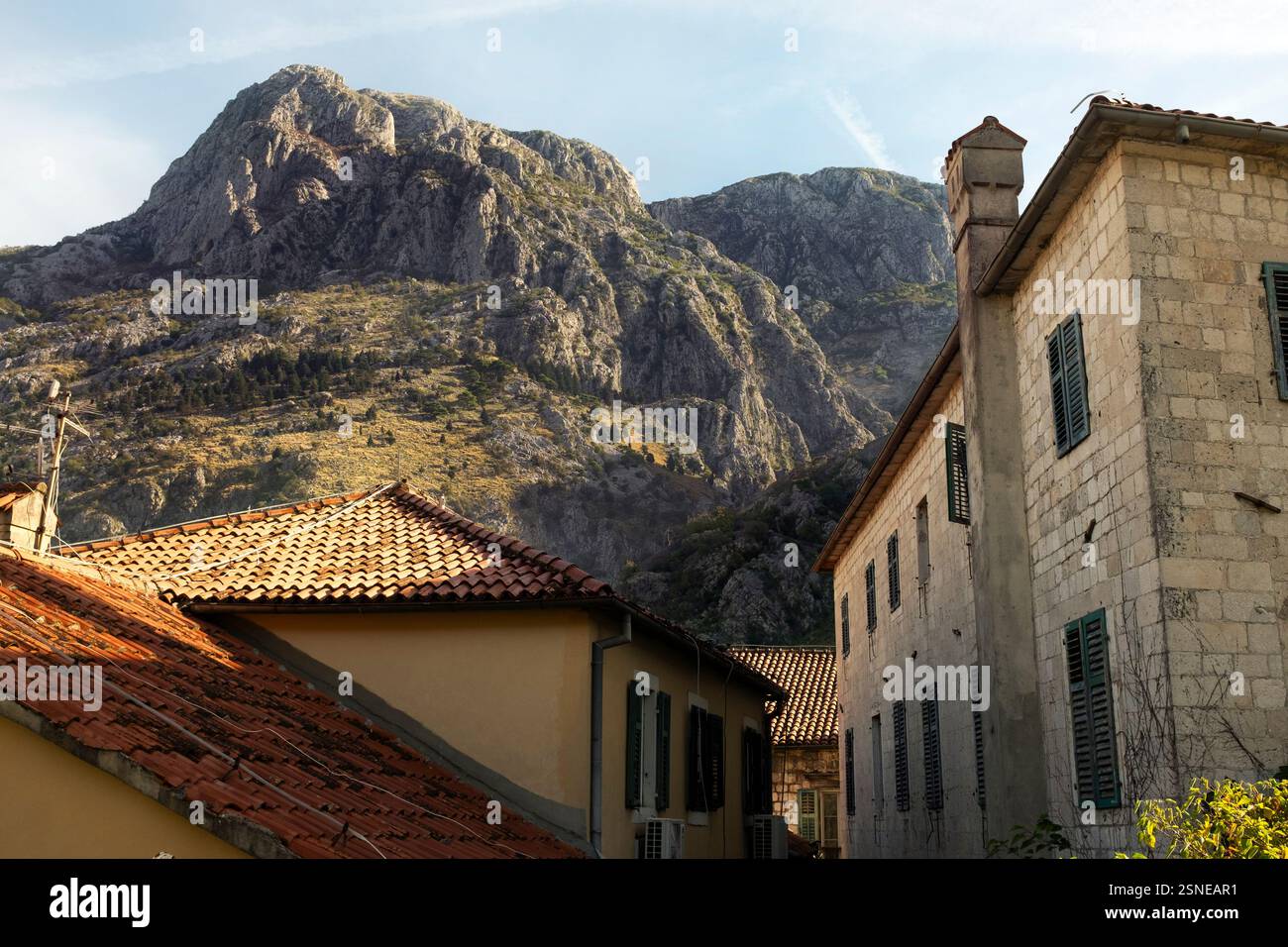 La città vecchia di Cattaro, Montenegro Foto Stock