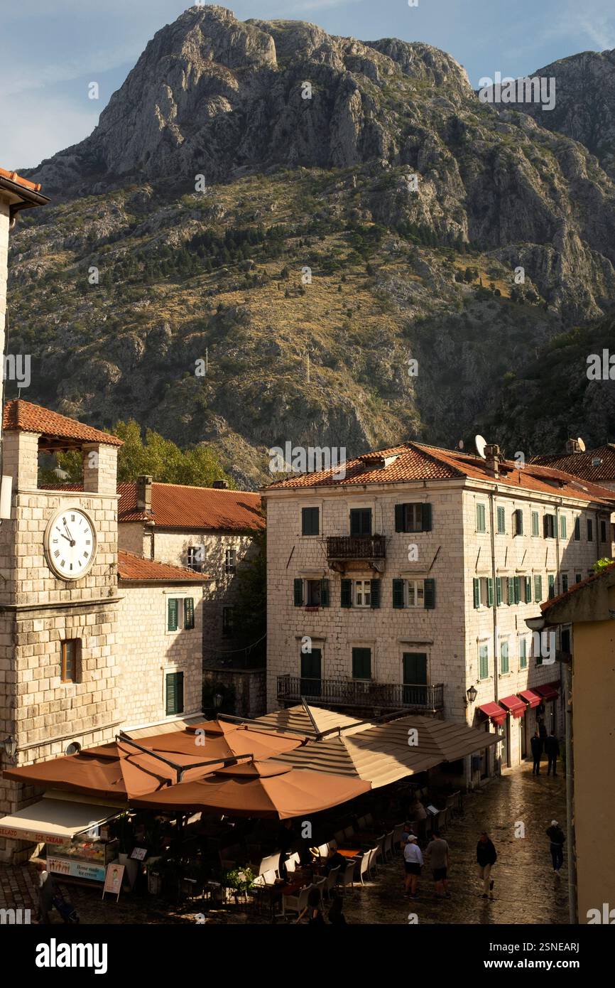 La città vecchia di Cattaro, Montenegro Foto Stock