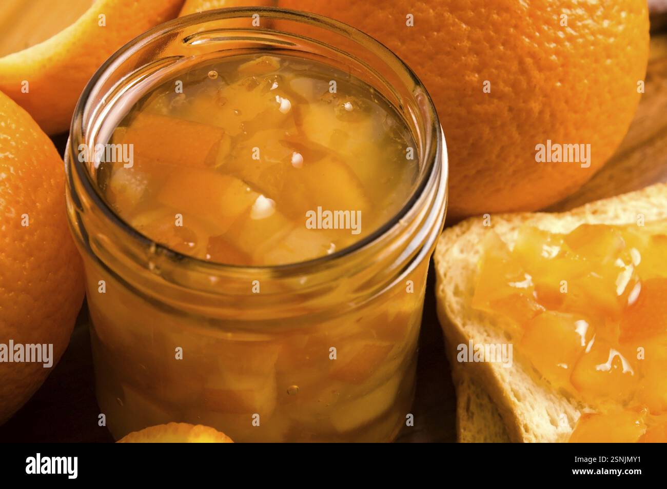 Marmellata d'arancia fatta in casa, lodz, polonia Foto Stock