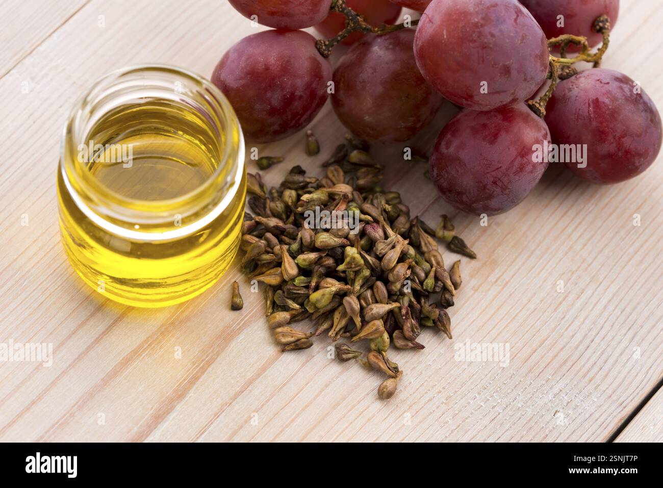 Olio di semi d'uva, lodz, polonia Foto Stock