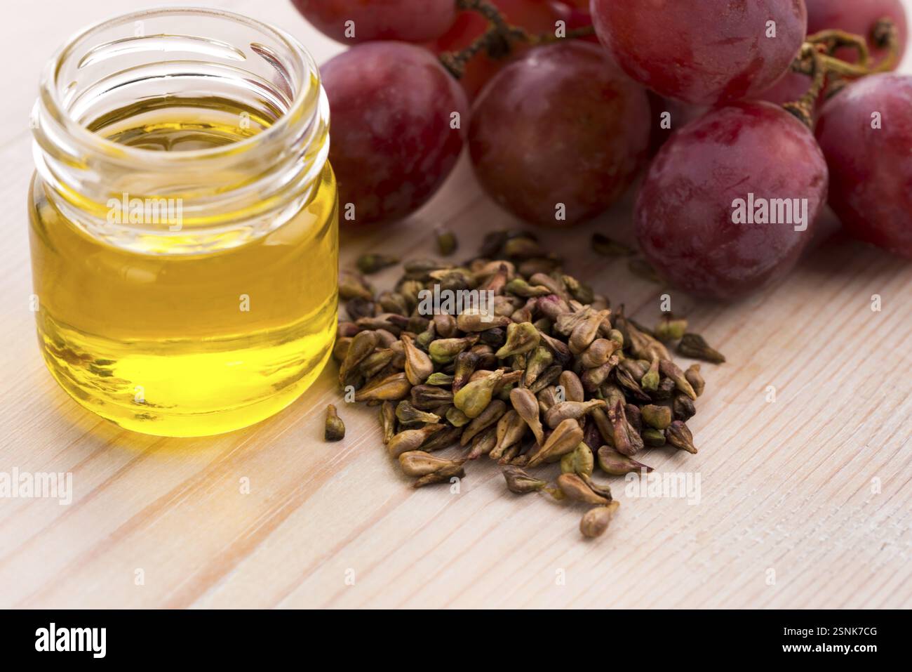 Olio di semi d'uva, lodz, polonia Foto Stock