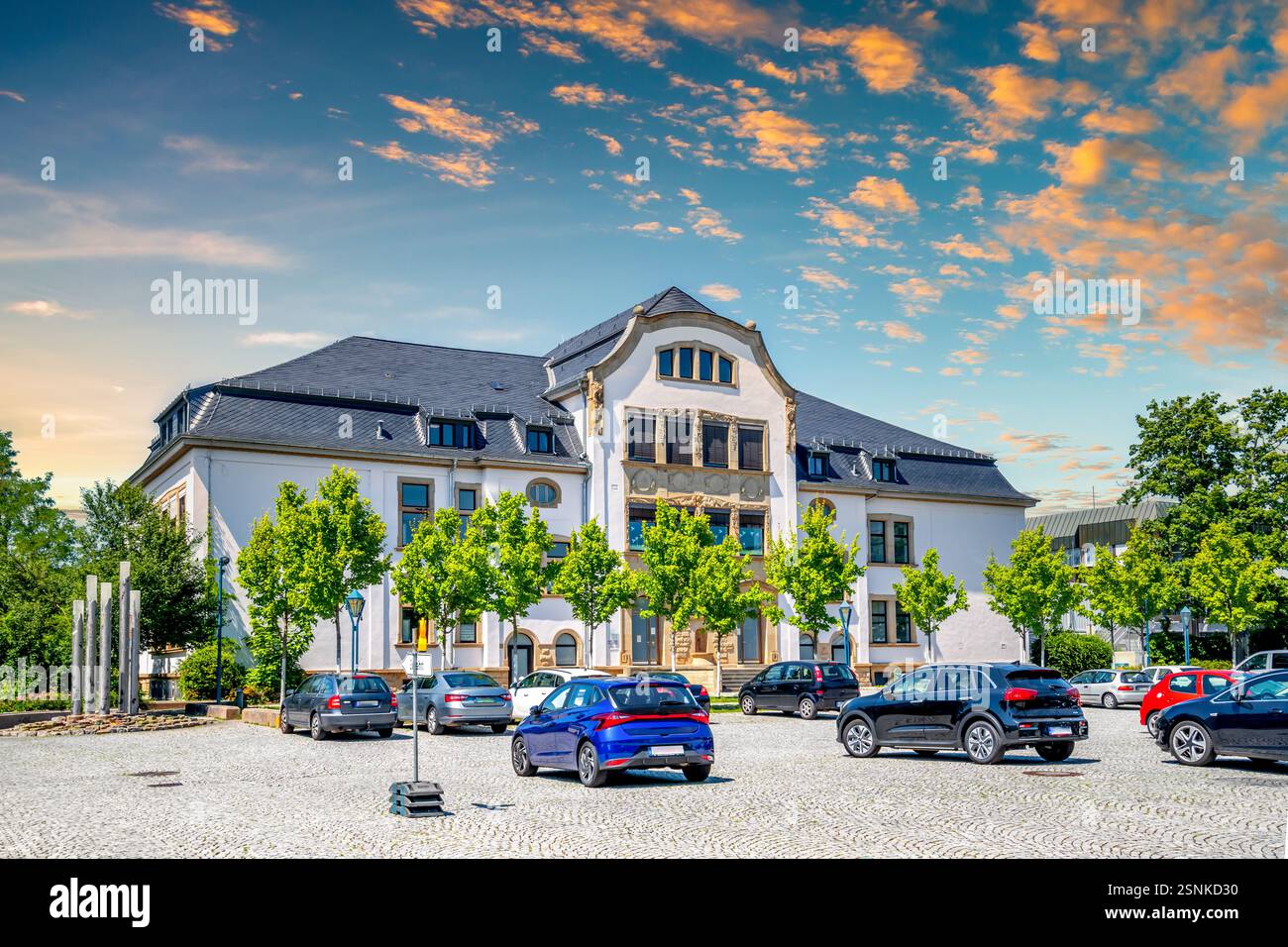 Città vecchia di Hockenheim, Germania Foto Stock