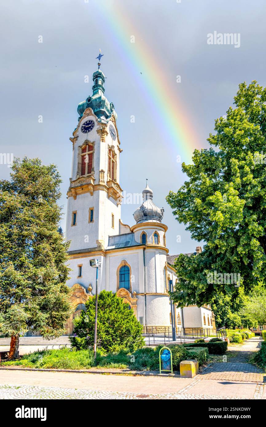 Città vecchia di Hockenheim, Germania Foto Stock