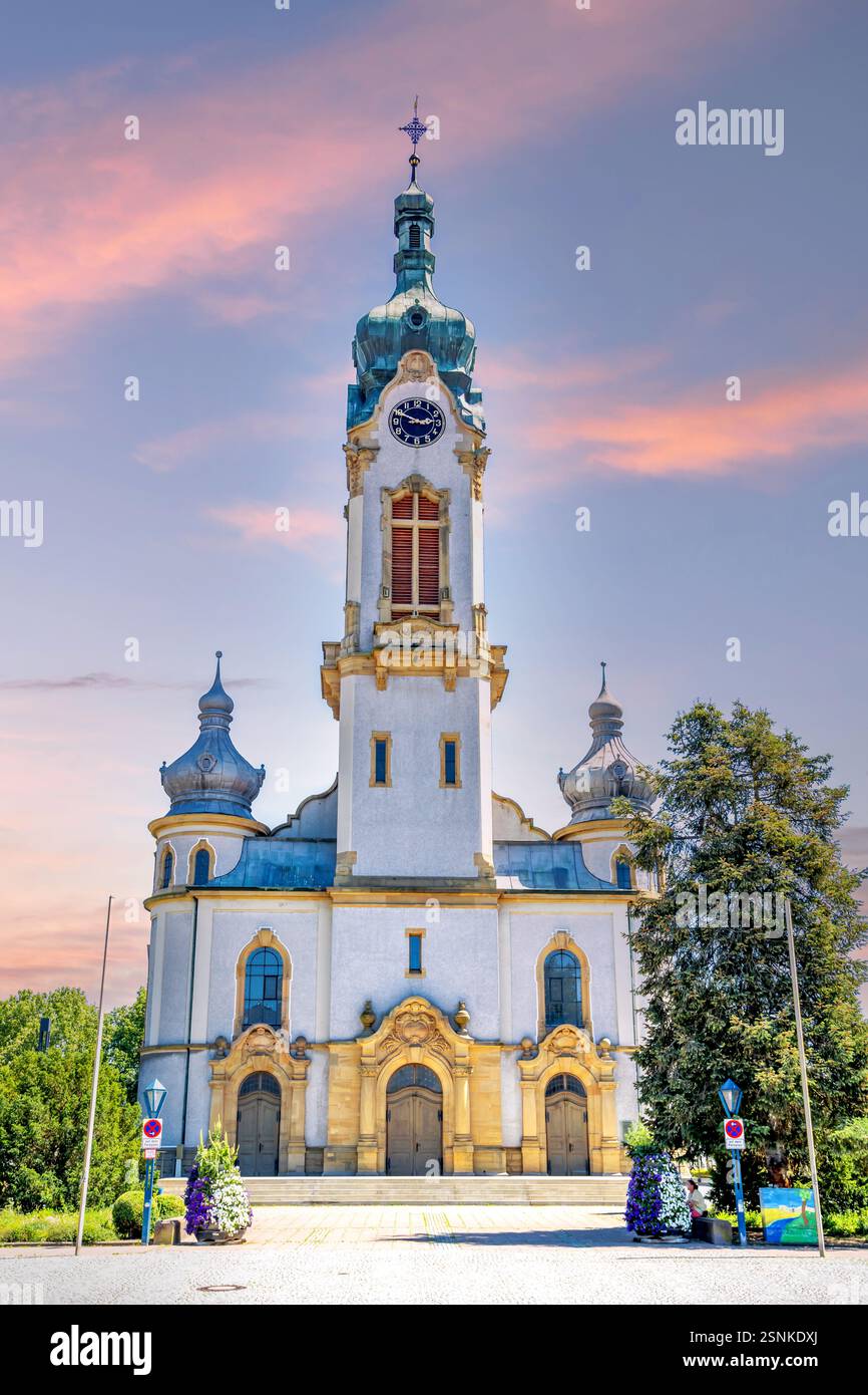 Città vecchia di Hockenheim, Germania Foto Stock