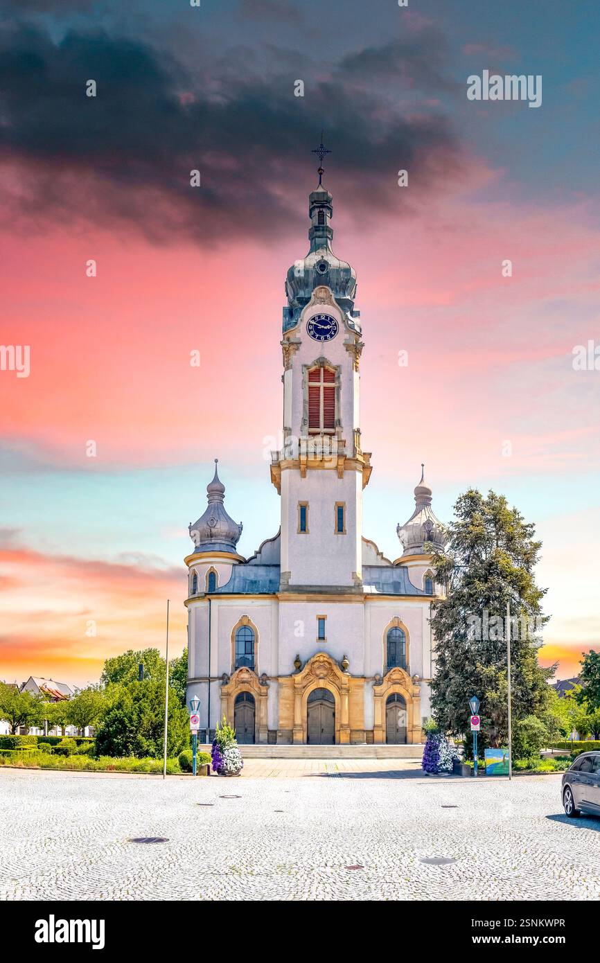 Città vecchia di Hockenheim, Germania Foto Stock