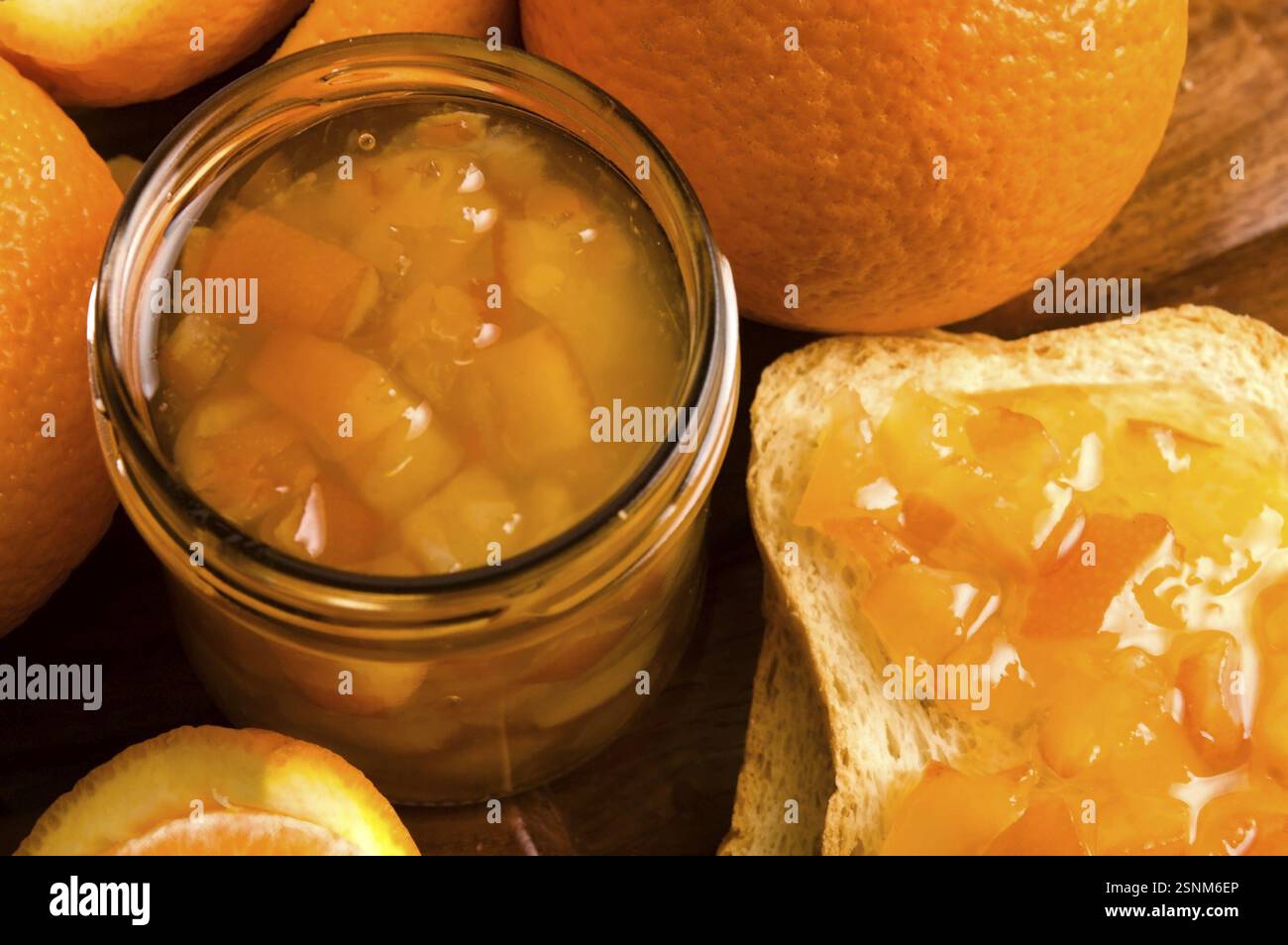 Marmellata d'arancia fatta in casa, lodz, polonia Foto Stock