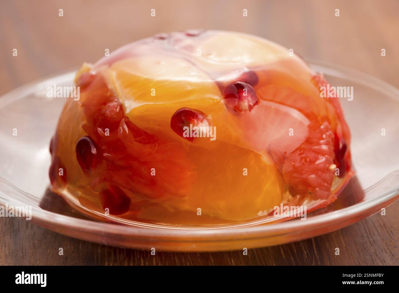 Dolci in gelatina con agrumi, lodz, polonia Foto Stock