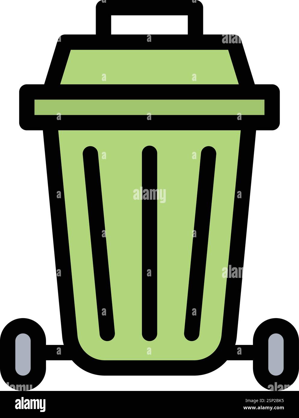 Illustrazione del disegno dell'icona del vettore del cestino Illustrazione Vettoriale