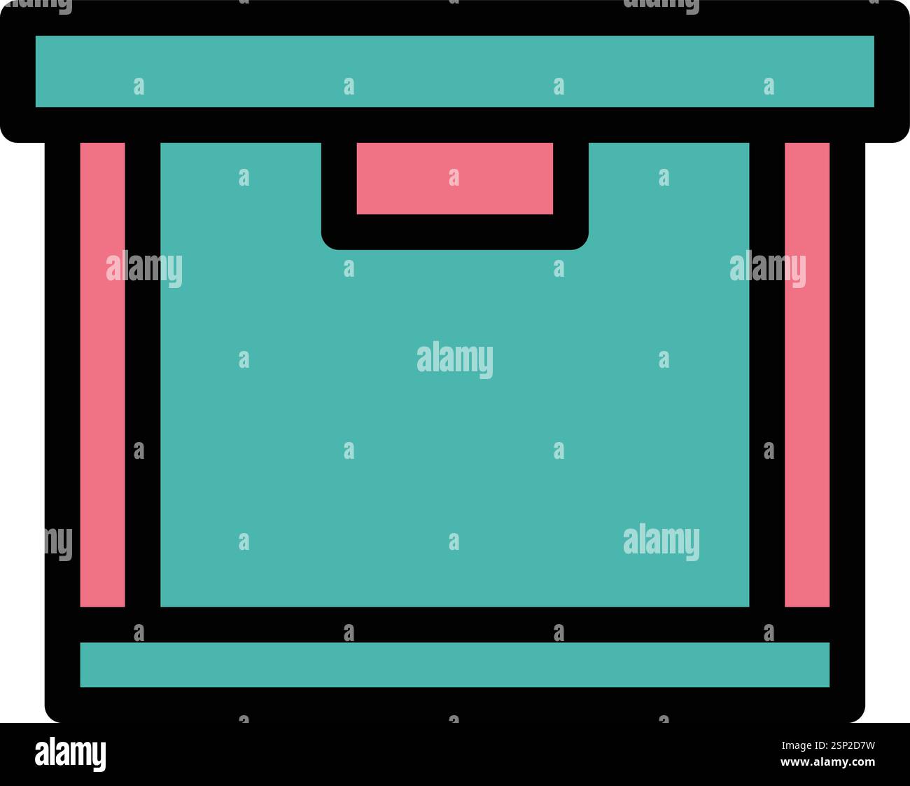 Illustrazione del progetto dell'icona Box Vector Illustrazione Vettoriale